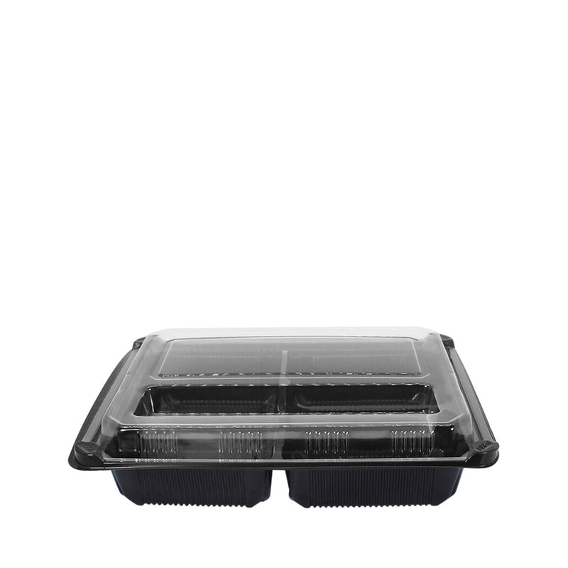 Bento Tray 3 Compartment with Lid 25pcs/set (₱11.75/set) - CCH Packaging Machine Trading