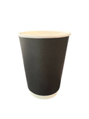 Double Wall Coffee Cup Glossy/Matte Black Set 12oz 90mm Diameter 50pcs/pack (₱9.00/set)