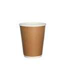 Coffee Cup Paper Double Wall Brown with lid 12oz 90mm Diameter 50pcs/pack (₱6.25 to ₱7.00/set) - CCH Packaging Machine Trading