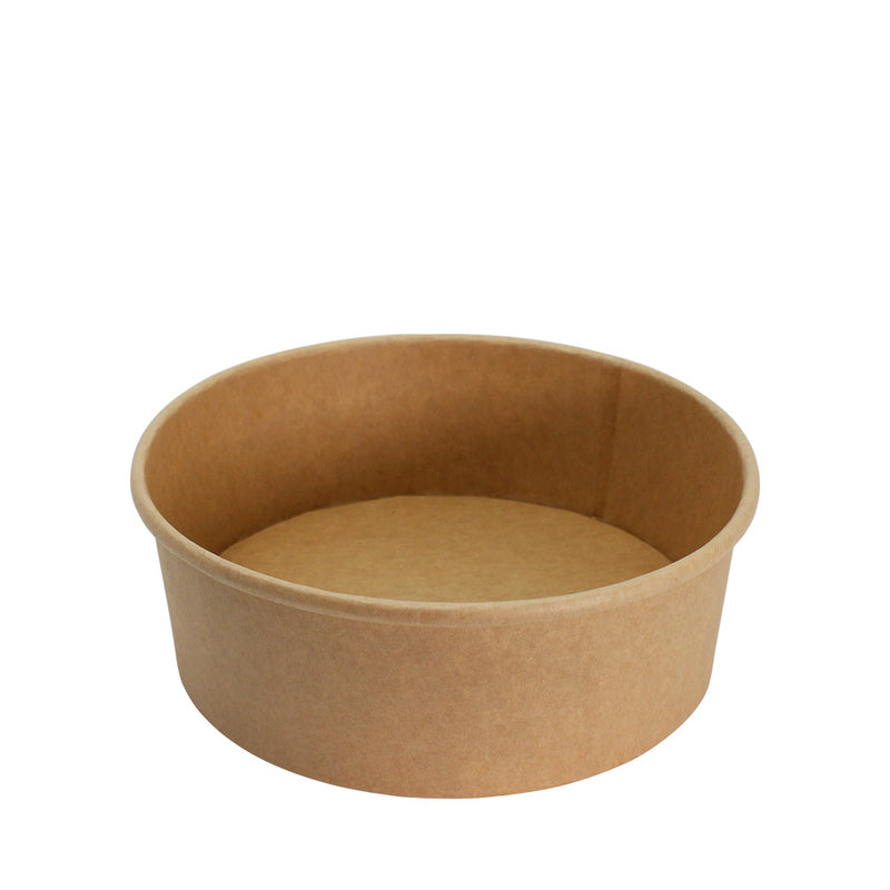 Paper Bowl Brown Kraft with Clear Lid 1500ml 185mm Diameter 100set/pack (₱14.50/set) - CCH Packaging Machine Trading