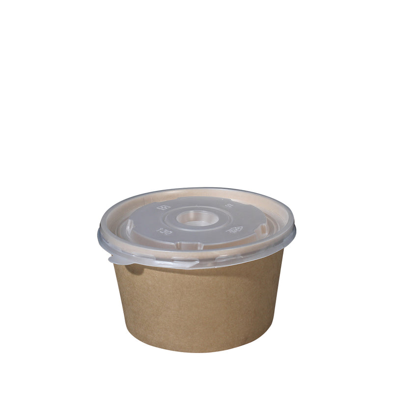 Paper Bowl Brown Kraft with Lid 850ml 130mm Diameter 100set/pack - (₱7.25/set) - CCH Packaging Machine Trading